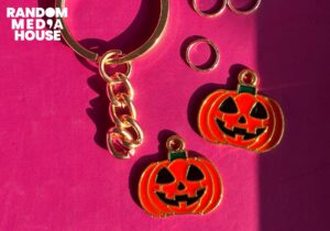 Pumpkin Enamel Charms