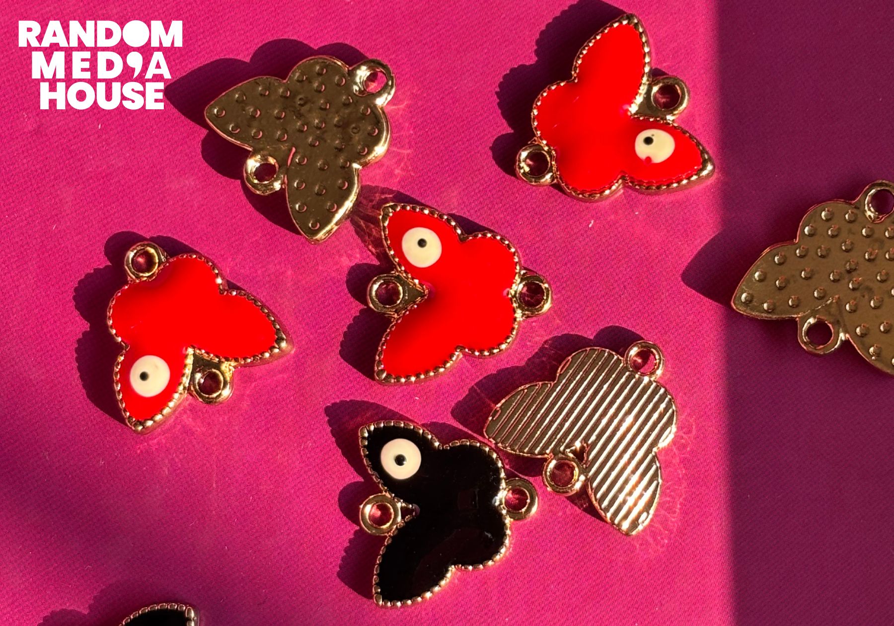 Twin Butterflies Charms