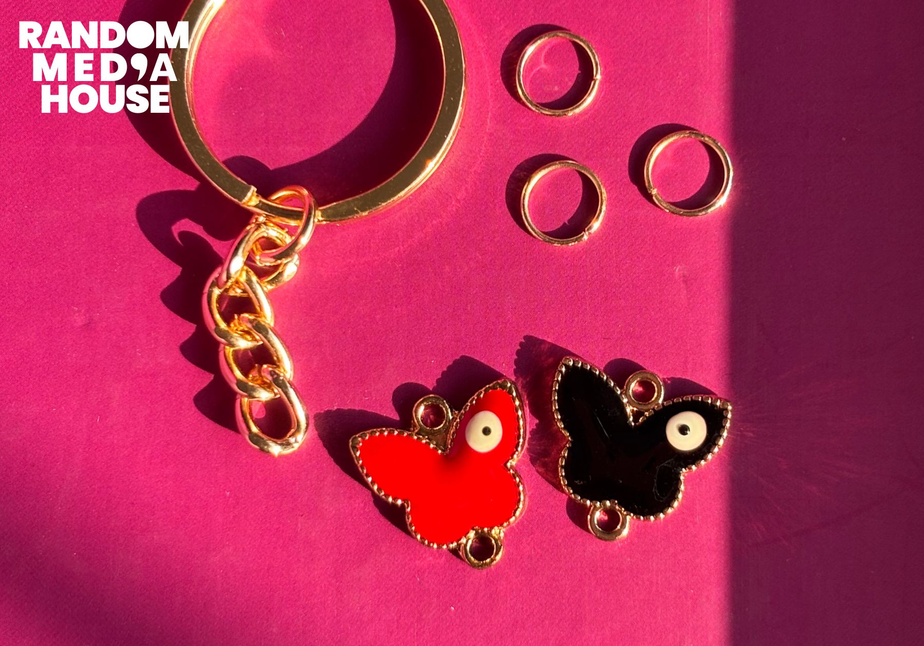 Twin Butterflies Charms